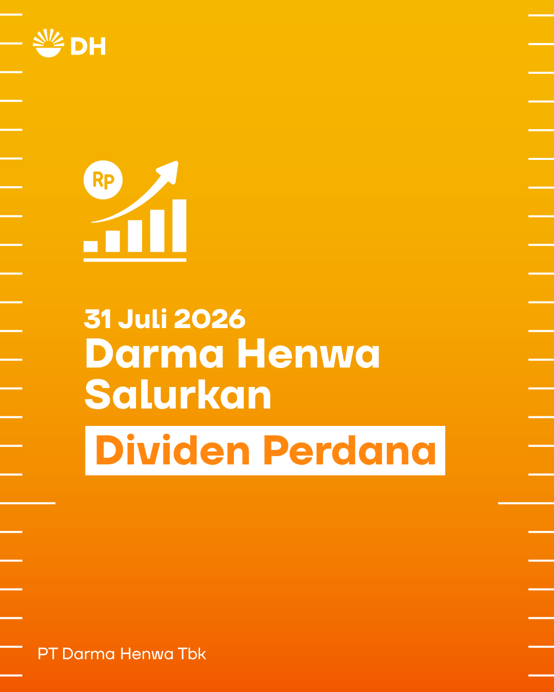 31 Juli Darma Henwa Salurkan Dividen Perdana